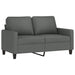 Tweezitsbank 120 cm stof donkergrijs