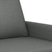 Tweezitsbank 120 cm stof donkergrijs