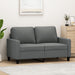 Tweezitsbank 120 cm stof donkergrijs