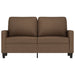Tweezitsbank 120 cm stof bruin