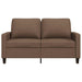Tweezitsbank 120 cm stof bruin