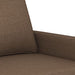 Tweezitsbank 120 cm stof bruin