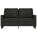 Tweezitsbank 120 cm stof zwart