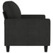 Tweezitsbank 120 cm stof zwart