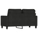 Tweezitsbank 120 cm stof zwart