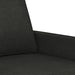 Tweezitsbank 120 cm stof zwart