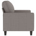 Tweezitsbank 120 cm stof taupe