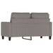 Tweezitsbank 120 cm stof taupe