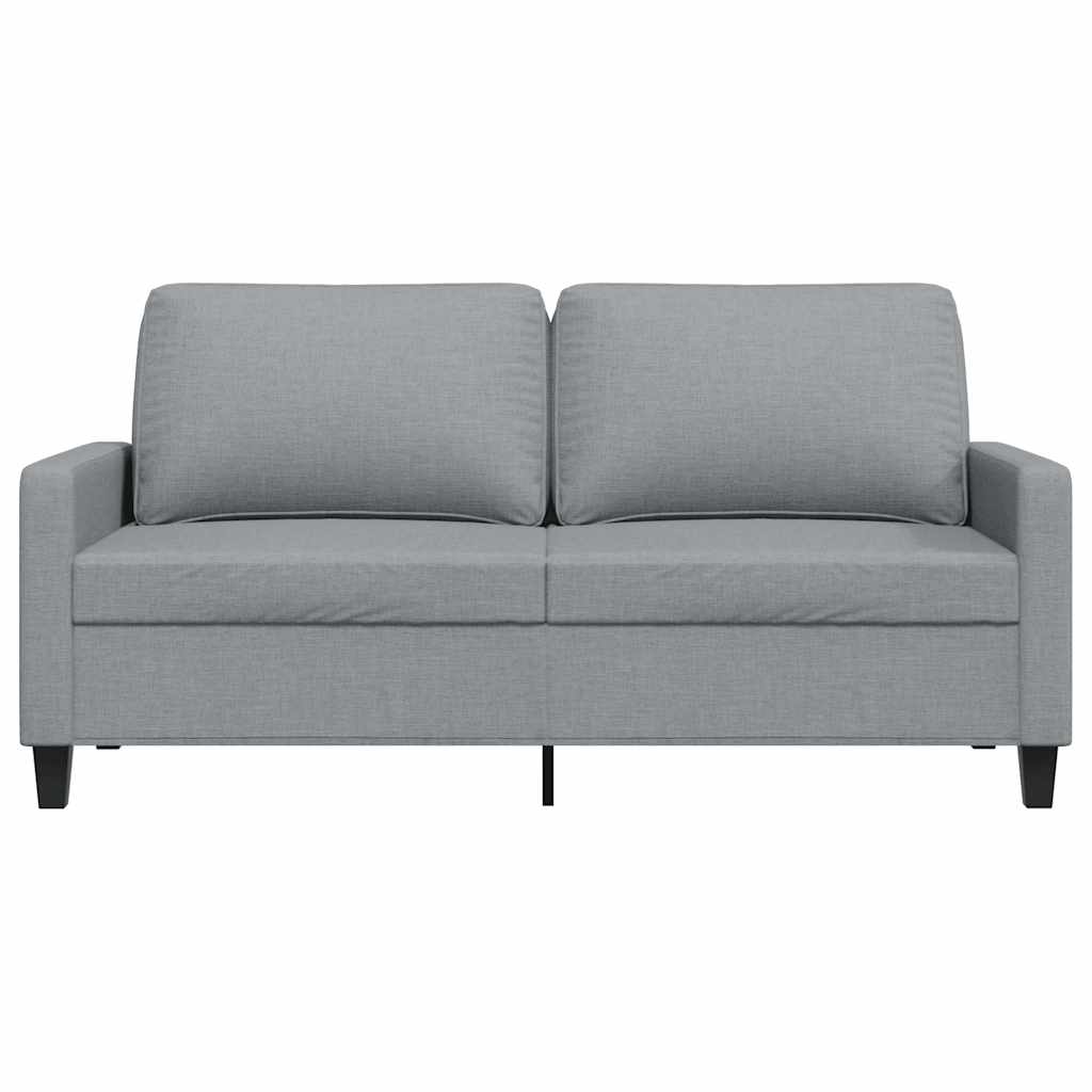 Tweezitsbank 140 cm stof lichtgrijs