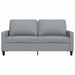 Tweezitsbank 140 cm stof lichtgrijs