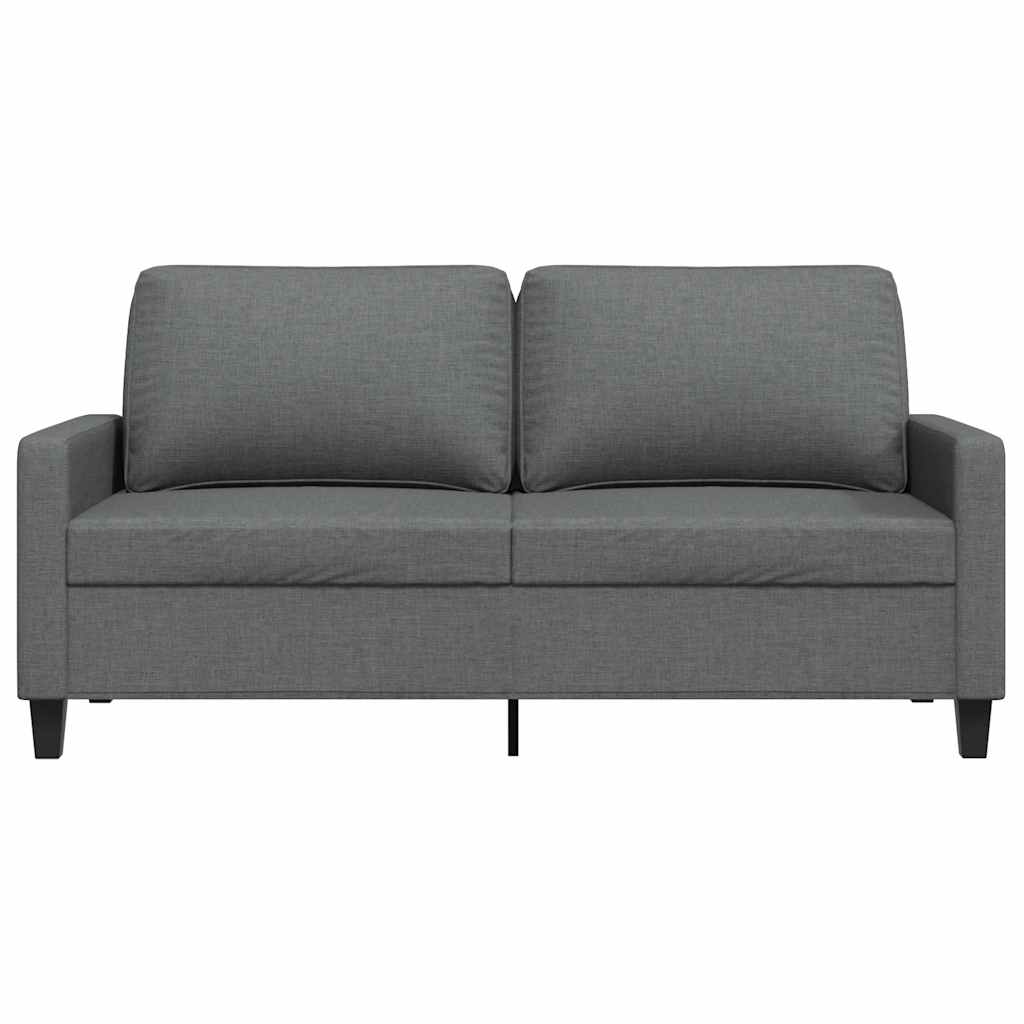 Tweezitsbank 140 cm stof donkergrijs