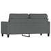 Tweezitsbank 140 cm stof donkergrijs