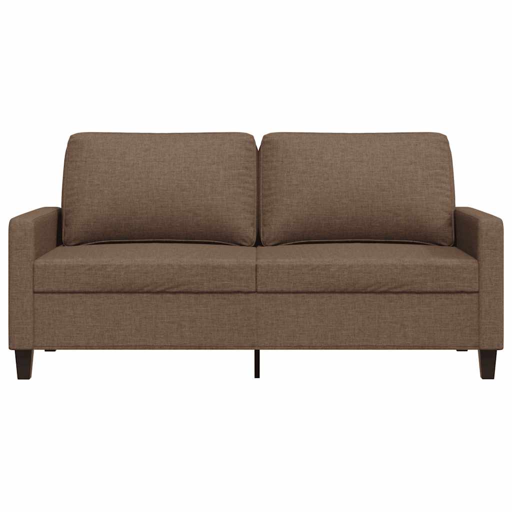 Tweezitsbank 140 cm stof bruin
