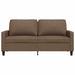 Tweezitsbank 140 cm stof bruin