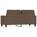 Tweezitsbank 140 cm stof bruin