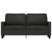 Tweezitsbank 140 cm stof zwart