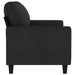 Tweezitsbank 140 cm stof zwart