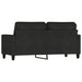 Tweezitsbank 140 cm stof zwart