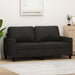 Tweezitsbank 140 cm stof zwart