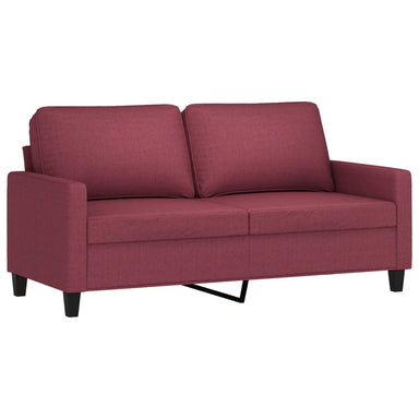Tweezitsbank 140 cm stof wijnrood
