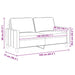 Tweezitsbank 140 cm stof wijnrood