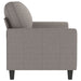 Tweezitsbank 140 cm stof taupe