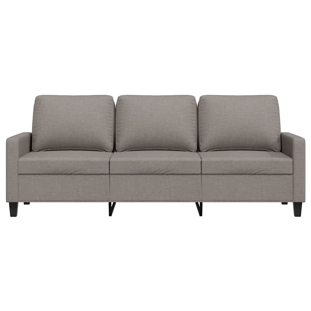 Driezitsbank 180 cm stof taupe
