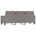 Driezitsbank 180 cm stof taupe