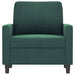 Fauteuil 60 cm fluweel donkergroen