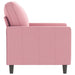 Fauteuil 60 cm fluweel roze