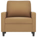 Fauteuil 60 cm fluweel bruin