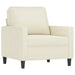 Fauteuil 60 cm fluweel crèmekleurig