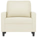 Fauteuil 60 cm fluweel crèmekleurig