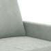 Tweezitsbank 120 cm fluweel lichtgrijs