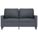 Tweezitsbank 120 cm fluweel donkergrijs