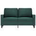 Tweezitsbank 120 cm fluweel donkergroen