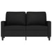 Tweezitsbank 120 cm fluweel zwart