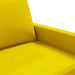 Tweezitsbank 120 cm fluweel geel