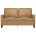 Tweezitsbank 120 cm fluweel bruin