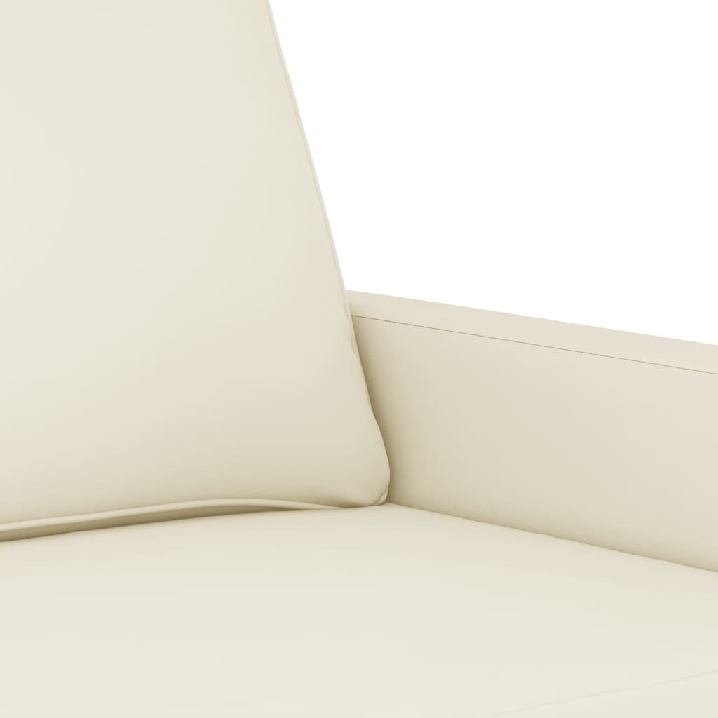 Tweezitsbank 120 cm fluweel crèmekleurig