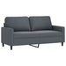 Tweezitsbank 140 cm fluweel donkergrijs