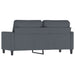 Tweezitsbank 140 cm fluweel donkergrijs