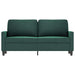 Tweezitsbank 140 cm fluweel donkergroen