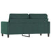 Tweezitsbank 140 cm fluweel donkergroen