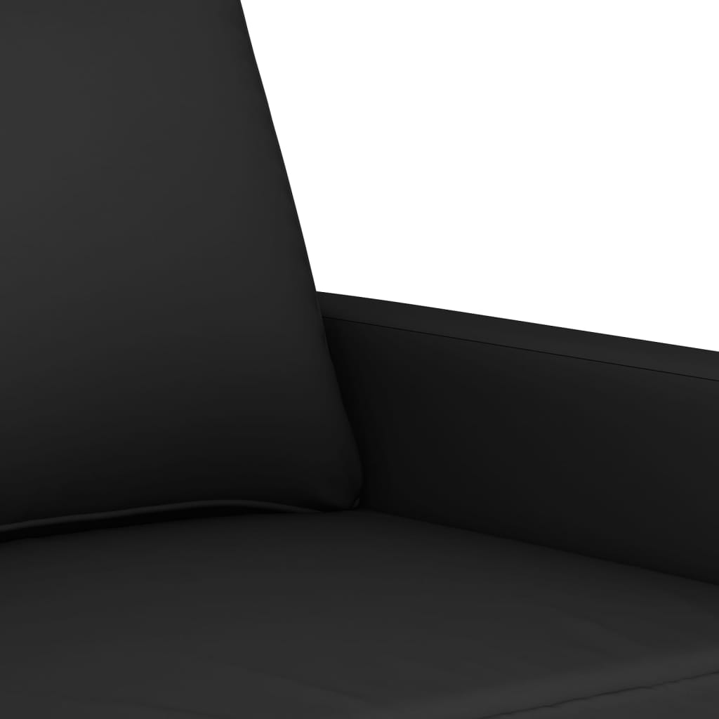 Tweezitsbank 140 cm fluweel zwart