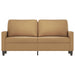 Tweezitsbank 140 cm stof bruin