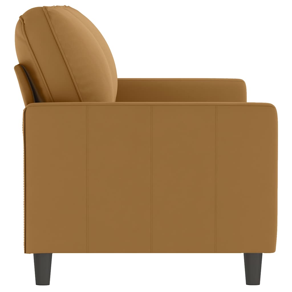 Tweezitsbank 140 cm stof bruin