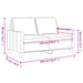 Tweezitsbank 140 cm fluweel blauw