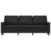 Driezitsbank 180 cm fluweel zwart