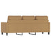 Driezitsbank 180 cm fluweel bruin